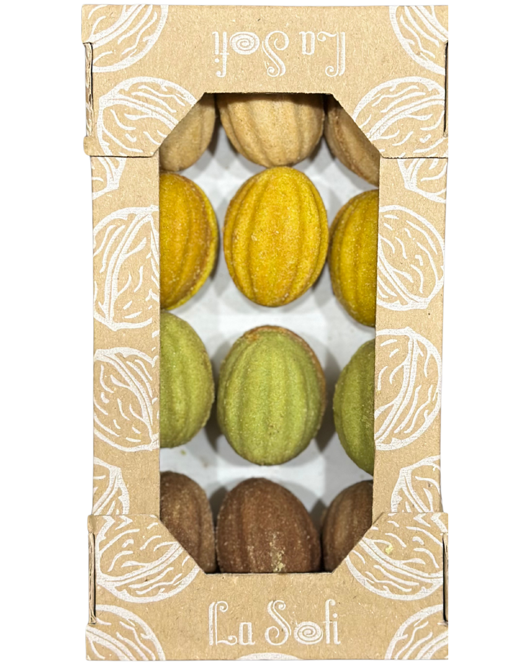 Гречані горішки з горіховими пастами та згущеним молоком МІКС, 12шт