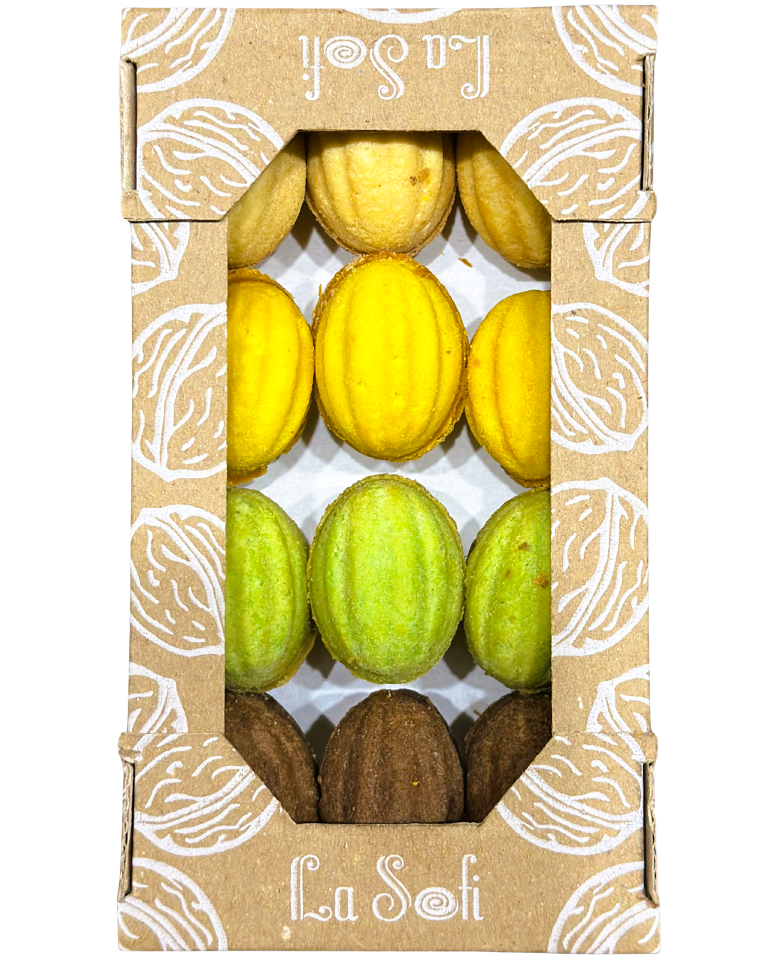 Горішки з горіховими пастами та згущеним молоком МІКС, 12шт