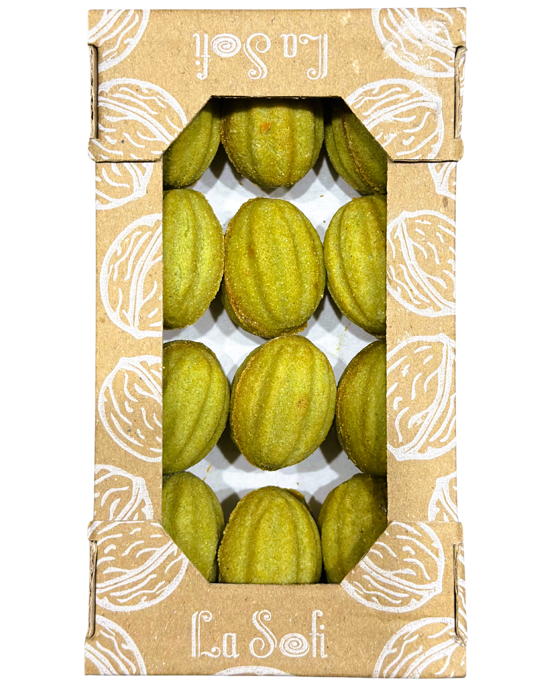 Гречані горішки з фісташкою пастою та згущеним молоком 