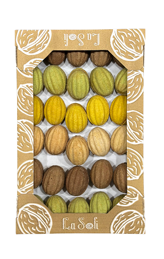 Гречані горішки з горіховими пастами та згущеним молоком МІКС, 30шт