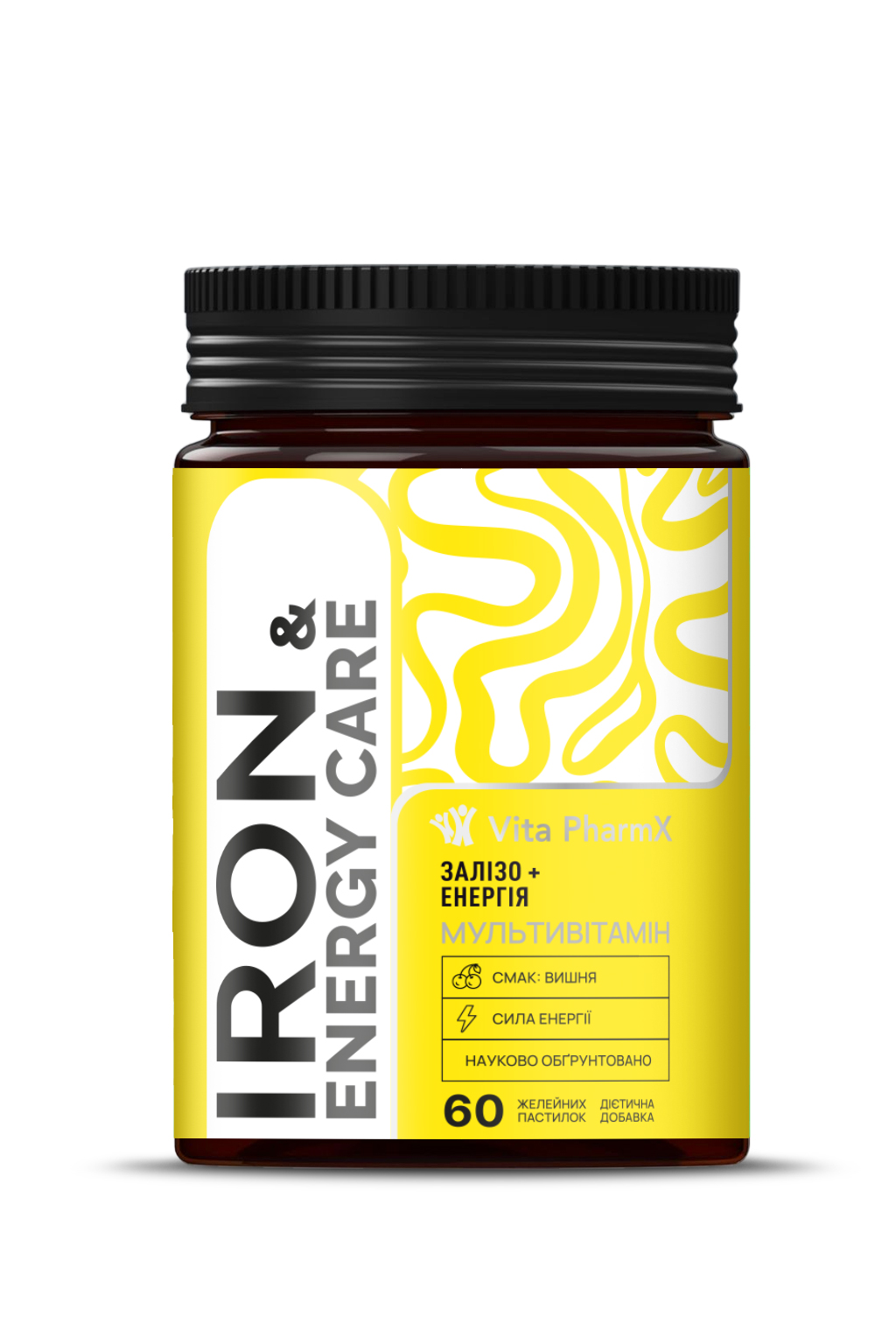Залізо + Енергія Vita PharmX®, вітаміни для дорослих, №60