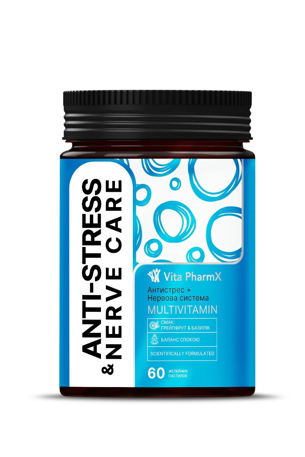 Антистрес + Нервова система Vita PharmX®, вітаміни для дорослих, №60