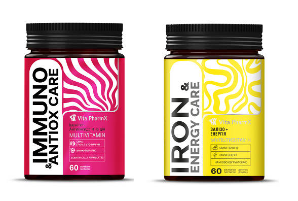 Набір 1: Імунітет та енергія для активного життя. Immuno & Antiox Care + Iron & Energy Care